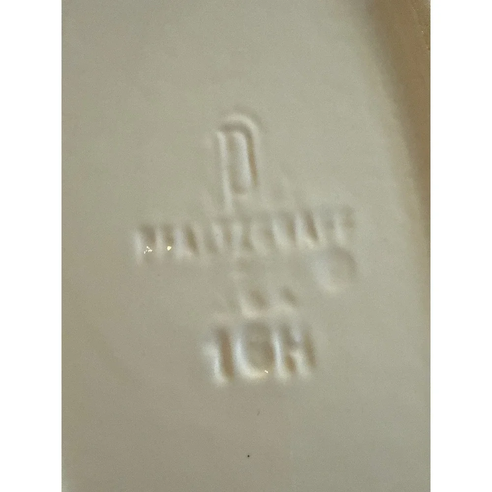 Pfaltzgraff Heritage White Oval Serving Platter 14‎ Inch Octagonal Stoneware USA